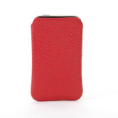 Blackberry Pearl Slim Leather Case in Red