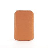 Blackberry Bold Slim Leather Pouch in Tan