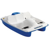 Water Wheeler Five Person Pedal Boat in Cream / Blue