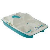 Sun Dolphin Five Person Pedal Boat in Cream / Teal with Stainless Steel Package