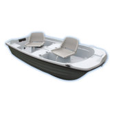 9.4' Water Quest Fishing Boat in Light Gray / Dark Gray