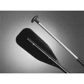 Canoe Paddles in Silver / Black (Set of Two)