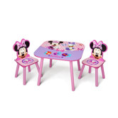 Minnie Mouse Kids' 3 Piece Table and Chair Set