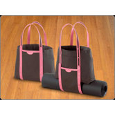 Convertible Tote in Black and Pink