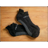 ExerSock Large Yoga and Pilates Socks in Black