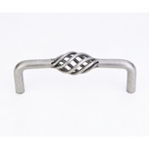 Bird Cage Cabinet Pull Handle in Pewter