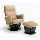 212 Chicago Glider with Closed Base and Ottoman