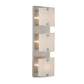 Brentwood Three Light Wall Sconce in Brushed Nickel