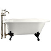 Iron Works Historic Bath Tub in White