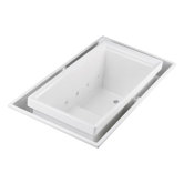 Sok Overflowing Bath Tub with Effervescence and Left-Hand Drain