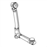 Escale 1.5" Brushed Toe Touch Drain
