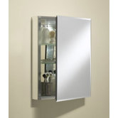 20" x 26" Single Door Aluminum Medicine Cabinet