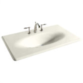 Iron/Impressions 37" Integrated Bathroom Sink