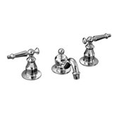 Antique Widespread Bathroom Faucet with Double Lever Handles