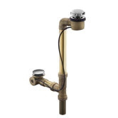 Clearflo 9.5" Horizontal Toe Touch Tub Drain