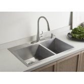 Vault Undermount Offset Kitchen Sink