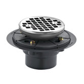 2" Round Design Tile-in Grid Shower Drain