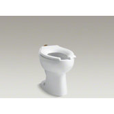 Highcrest 1.6 Gpf 16.5" Ada Elongated Toilet Bowl with Top inlet, Requires Seat