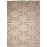 Hand Tufted Flower Ivory Rug