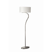 Two Light Floor Lamp in Matte Chrome