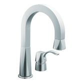 Divine One Handle Widespread High Arc Pullout Bar Faucet