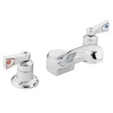 M-Dura Double Handle Widespread Bathroom Faucet with Grid