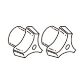 Commercial Tri-Blade Replacement Handles (Set of 2)