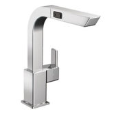 90 Degree One-Handle High Arc Pullout Kitchen Faucet