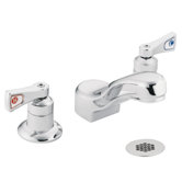 M-Dura Double Handle Widespread Bathroom Faucet with Grid