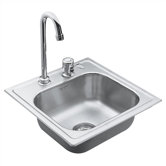 Camelot Single Bowl Drop-In Bar Sink