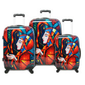 Lady in Forest 3 Piece Luggage Set