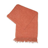 Grace Chenille Throw in Terracotta