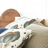 Haute Lodge Happy Poppies 26" Decorative Pillow in Slate