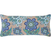 Shalini Double Boudoir Pillow in Bluemarine