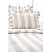 Monique Stripe Duvet Cover and Sham in Platinum