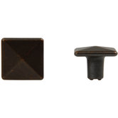 Square Knob in Oil Rubbed Bronze