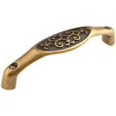 Artistic Series Handle Pull in Dark Antique Brass