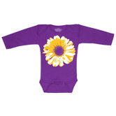 Large Flower Long Sleeve Bodysuit