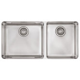 Kubus 34" Stainless Steel Double Bowl Kitchen Sink