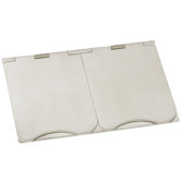 13A Two Gang Unswitch Floor Socket