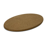 Oval Cheese Board in Nutmeg and Natural