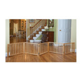 Free Standing 3 Panel Walk Over Wood Gate