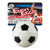 2.75" Rough and Rugged Soccer Ball with Bell Dog Toy