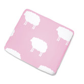 Stoffbezug "Happy Sheep" in Rosa
