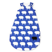 70cm Sommer-Kugelschlafsack "Happy Sheep" in Blau