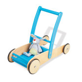 Lauflernwagen "Uli" in Klar / T&uuml;rkis lackiert