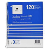 Notebooks, Wirebound, 5 Subject, 10-1/2"x8", College Ruled, 180SH