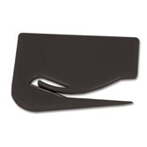 Letter Opener, Plastic, 2-1/10"x2-7/10", Black