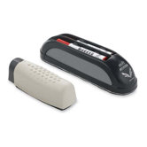 Magnetic Eraser, w/ Marker Stor/Replacement Pad, Gray/Black