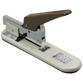 Economy Heavy-Duty Stapler, 100 Sheet Cap, Putty/Brown